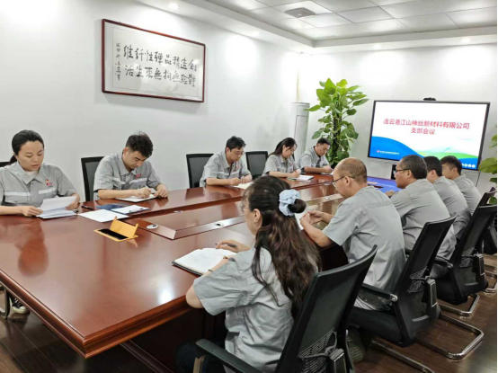 連云港江山神絲新材料有限公司召開支部成立會(huì)議